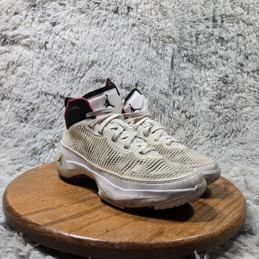 Jordan Air XXXVII 37 Basketball Shoe Youth Big Kid Size 6Y White Lace Up Sneaker